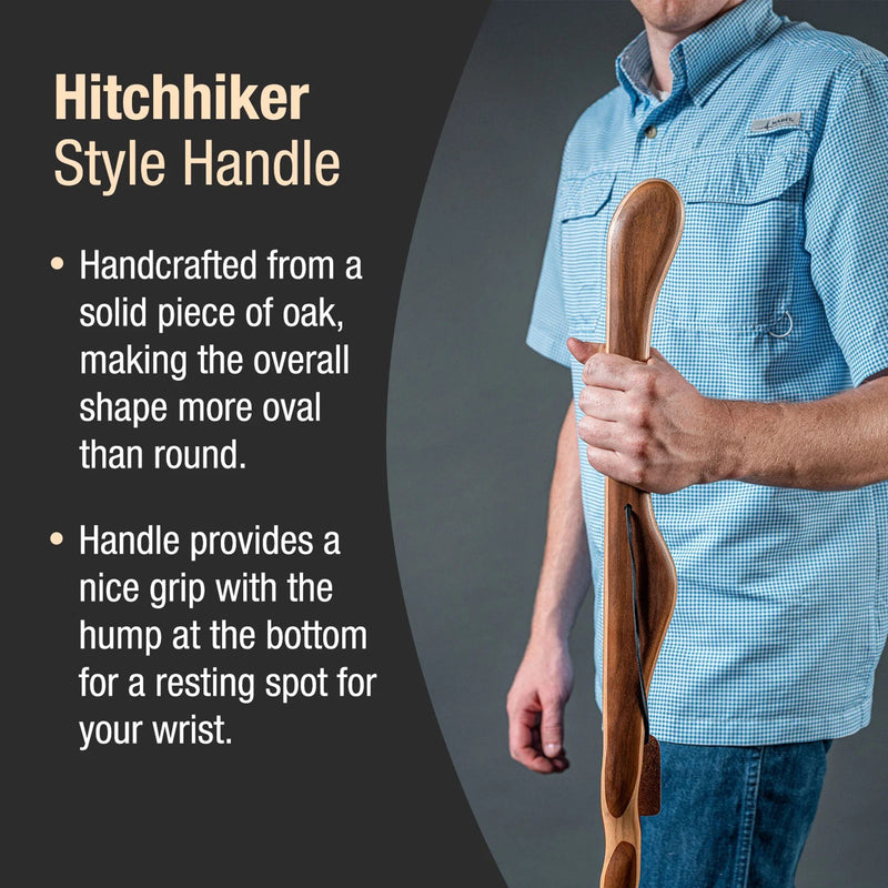 Brazos™ Twisted HitchHiker Walking Stick Wood 48 Inch Height Red (1229043_EA) 1/EA