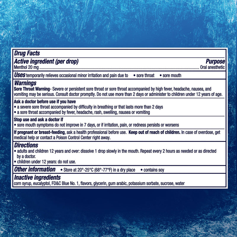 Vicks® Sore Throat Relief Drop 18 per Bag (1229271_BG) 1/BG