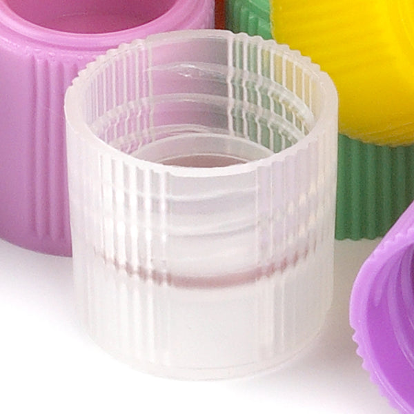 Globe Scientific Tube Closure Polypropylene Screw Cap Natural For Sample Tubes with External Threads NonSterile (711477_PK) 1000/PK