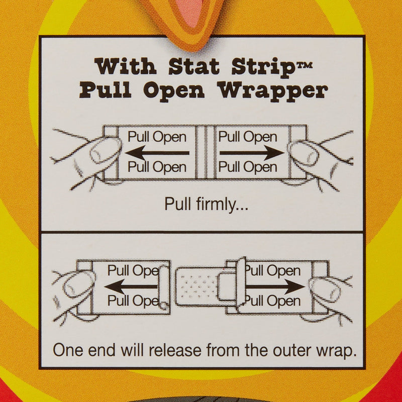 Looney Tunes™ Stat Strip® Adhesive Strip 3/4 X 3 Inch Plastic Rectangle Kid Design (Looney Tunes Wile Coyote / Roadrunner) Sterile (278008_BX) 100/BX