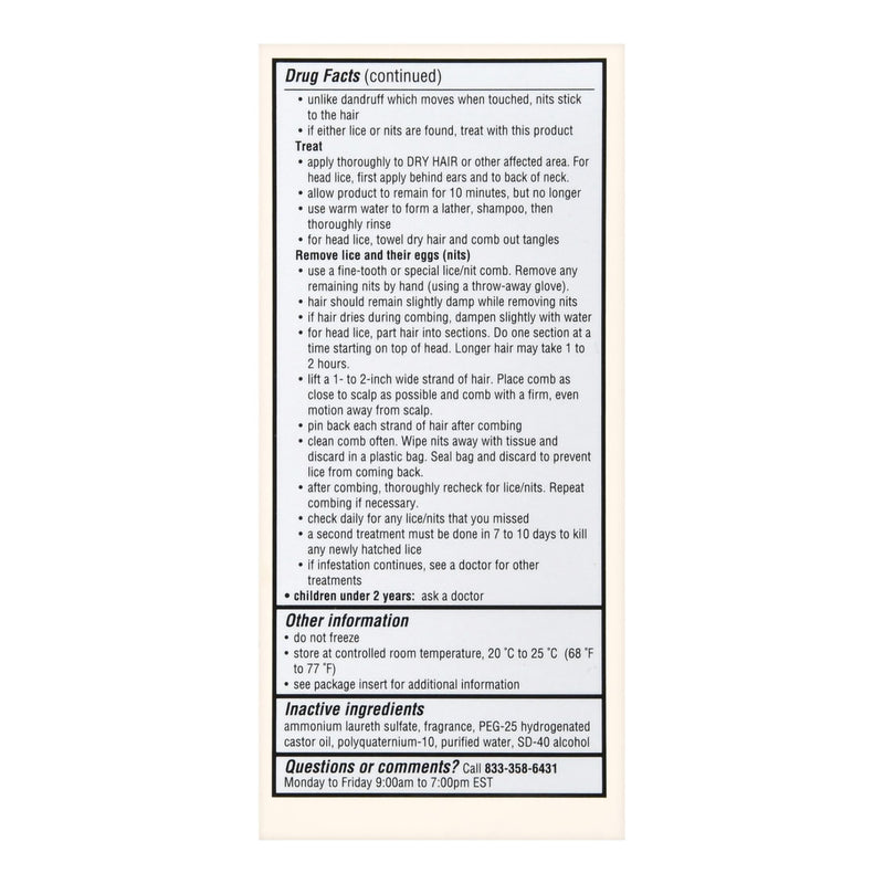 Foster & Thrive® Lice Shampoo 4 oz. Bottle Scented (1238949_EA) 1/EA