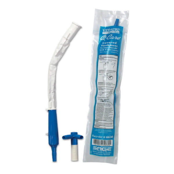 Q•CARE® Suction Handle and Covered Yankauer with Y-Connector Kit NonSterile (419780_KT) 1/KT