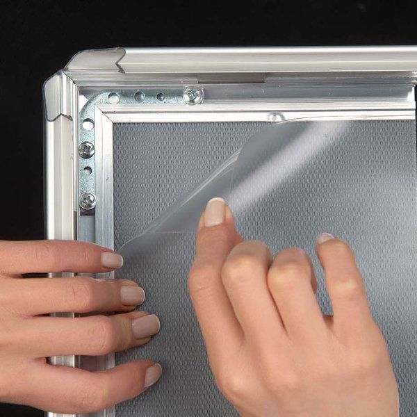 Snap Frame 36'' X 48'' Poster Size 1.25" Silver Color Profile, Mitred Corner (UCN325N036x2990) Each