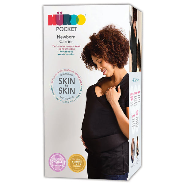 NuRoo® Pocket Baby Carrier Shirt Large / X-Large Black Short Sleeve Female (1234365_EA) 1/EA