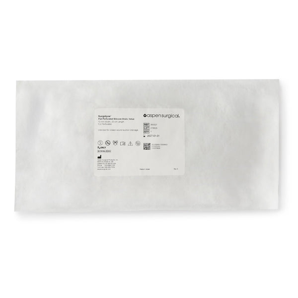 McKesson Brand Wound Drain Tube Flat Hubless Type Without Attachment Flat Perforated Channel Type 10 Fr. Size Sterile (491308_EA) 1/EA