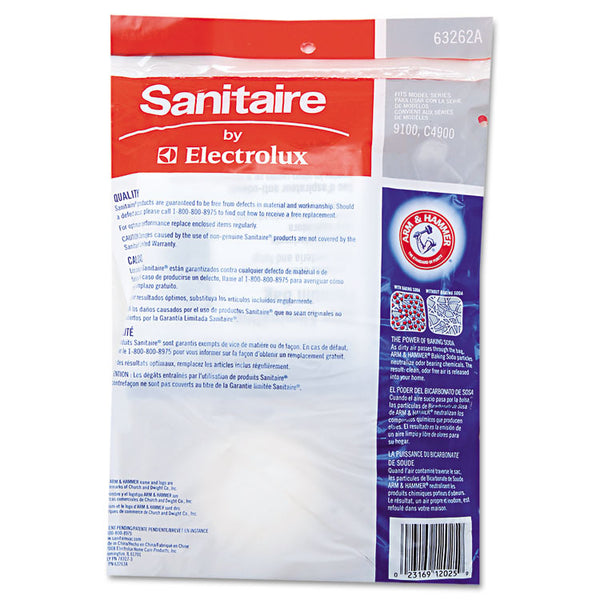 Sanitaire® SD Premium Allergen Vacuum Bags for SC9100 Series, 5/Pack, 10 Packs/Carton (EUR63262B10CT)