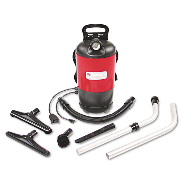 Sanitaire® TRANSPORT QuietClean Backpack Vacuum SC412B, 1.5 gal Tank Capacity, Red (EURSC412B)