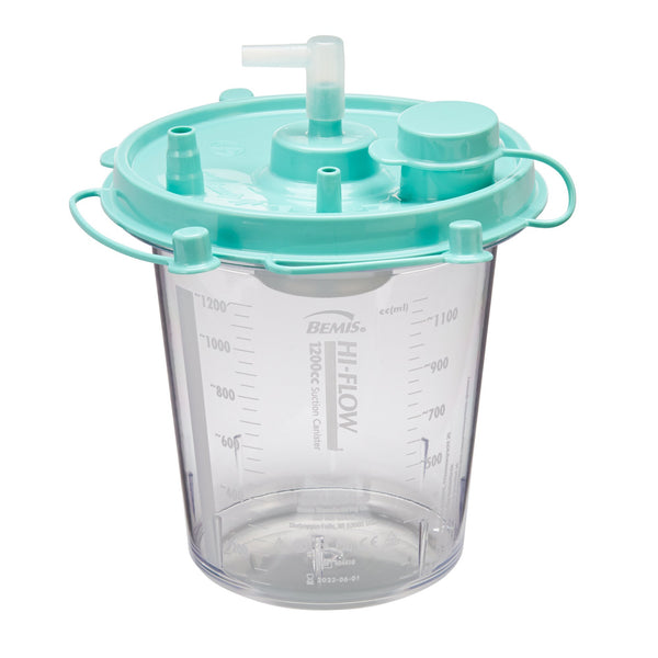 Hi-Flow™ Rigid Suction Canister 1200 mL Pour Lid (161355_CS) 48/CS