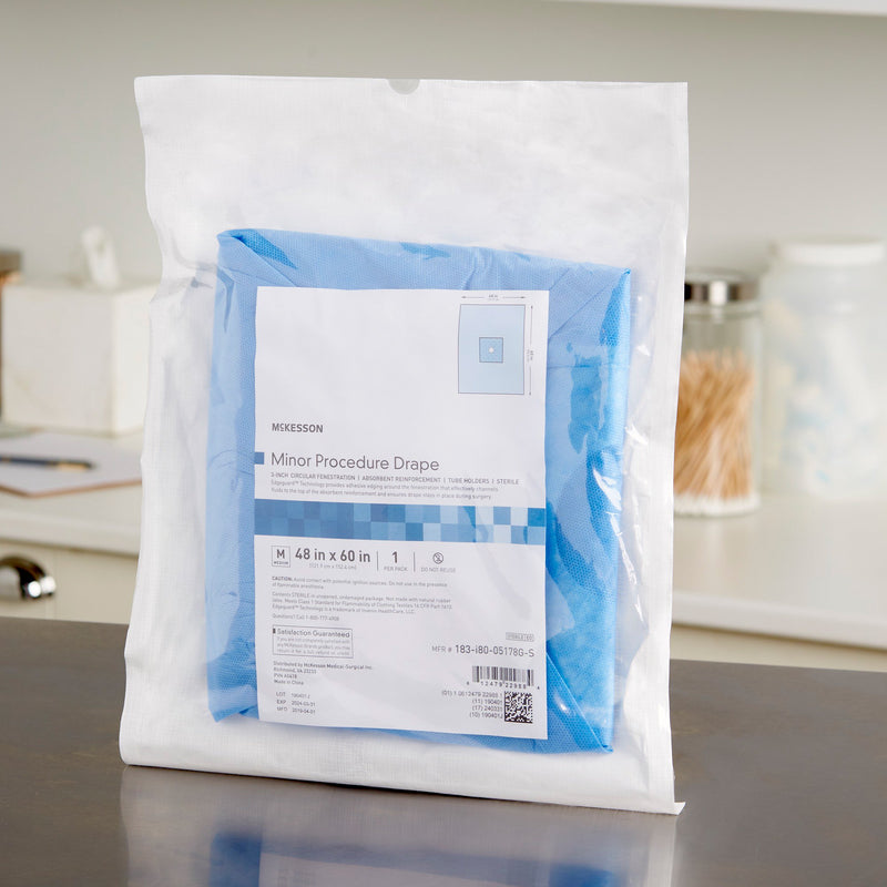McKesson Surgical Drape Minor Procedure Drape 48 W X 60 L Inch Sterile (1101260_CS) 20/CS
