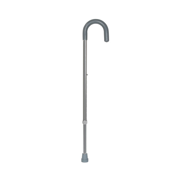 McKesson Round Handle Cane Aluminum 29-3/4 to 38-3/4 Inch Height Chrome (1065221_EA) 1/EA