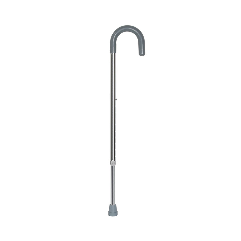 McKesson Round Handle Cane Aluminum 29-3/4 to 38-3/4 Inch Height Chrome (1065221_CS) 6/CS