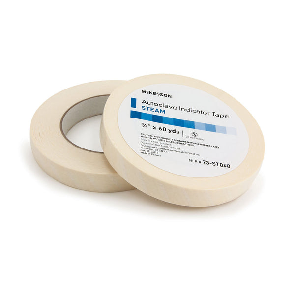 McKesson Steam Indicator Tape 3/4 Inch X 60 Yard Steam (524901_RL) 1/RL