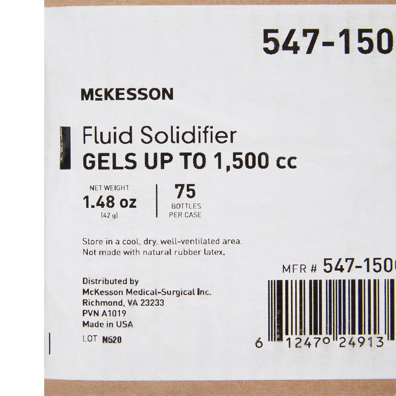 McKesson Fluid Solidifier 1,500 cc Bottle 1.69 oz. (1152097_EA) 1/EA