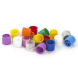Globe Scientific Tube Closure Polypropylene Screw Cap Natural For Sample Tubes with External Threads NonSterile (711477_PK) 1000/PK