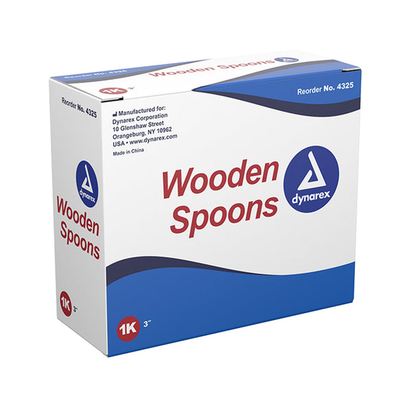 Dynarex Medical Spoon Double Ended Wood Wood (1123219_BX) 1/BX