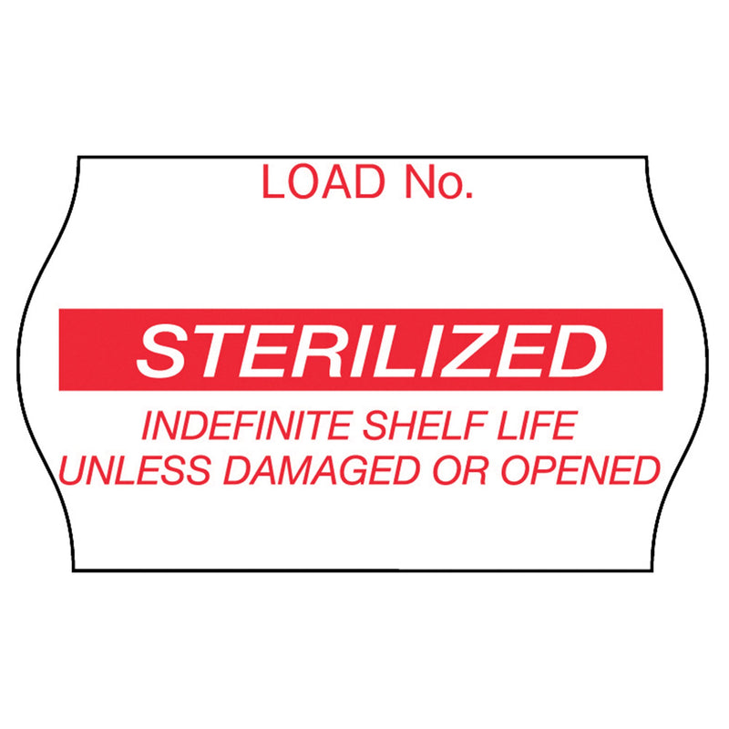 Comply™ Pre-Printed Label Laboratory Use Red Label Sterilized Red Sterilization Label 5/8 X 1-1/8 Inch (232435_RL) 1/RL