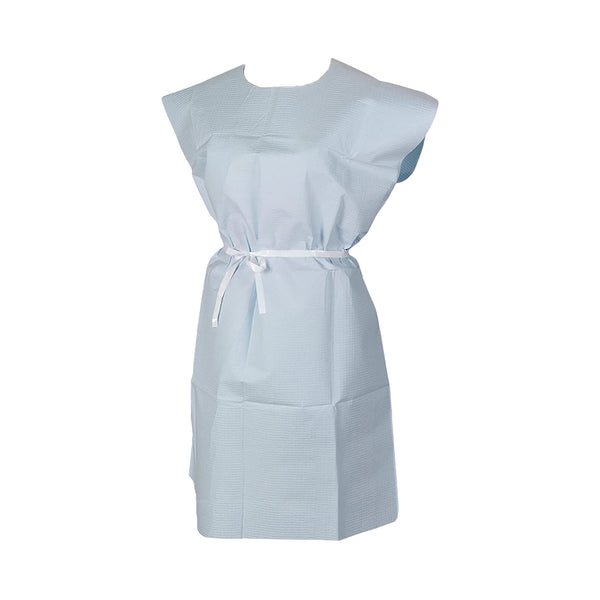 TIDI® Patient Exam Gown Medium Blue Disposable (194013_CS) 50/CS