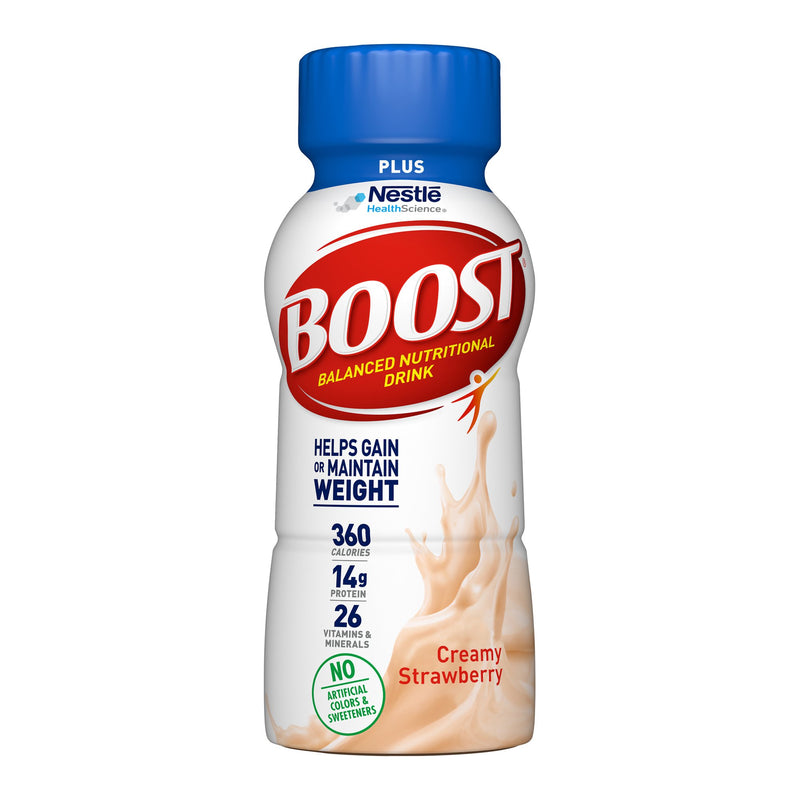 Boost Plus® Oral Supplement Creamy Strawberry Flavor Liquid 8 oz. Bottle (1211653_PK) 6/PK