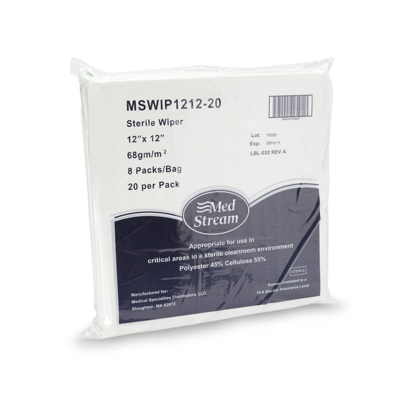 McKesson Cleanroom Wipe ISO Class 5 20 Count Bag 12 X 12 Inch Sterile Disposable (1139247_CS) 1280/CS