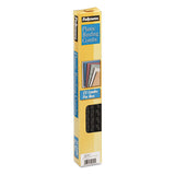 Fellowes® Plastic Comb Bindings, 5/16" Diameter, 40 Sheet Capacity, Black, 25/Pack (FEL52321)