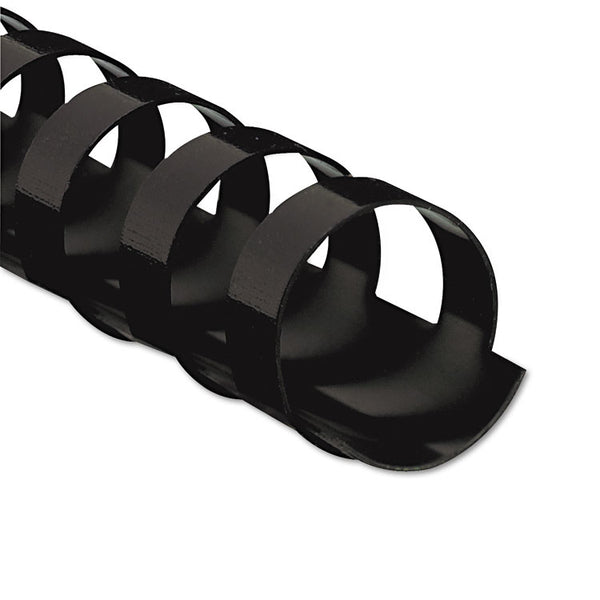 Fellowes® Plastic Comb Bindings, 5/8" Diameter, 120 Sheet Capacity, Black, 25/Pack (FEL52324)