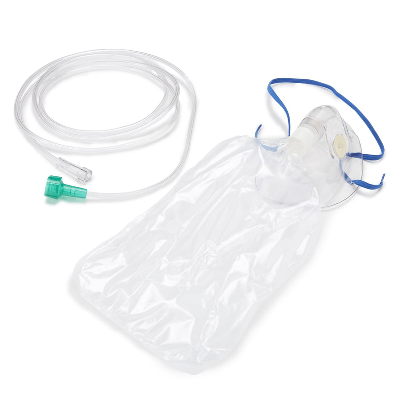 McKesson NonRebreather Oxygen Mask Elongated Style Adult One Size Fits Most Adjustable Head Strap (1052548_EA) 1/EA