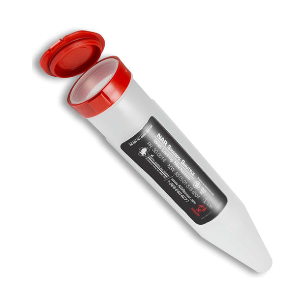 NAR Pocket Shuttle Sharps Container Translucent Base 1-1/4 D X 6-1/2 L Inch Vertical Entry 6 Needles (942611_EA) 1/EA