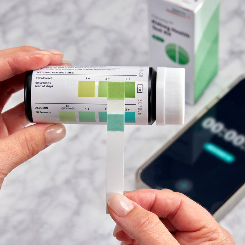 Clinistix™ Urinalysis Test Kit Albumin / Creatinine / Creatinine Ratio 5 Tests per Kit CLIA Waived (1244781_CS) 24/CS