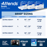 Attends® Care Advanced Unisex Adult Incontinence Brief Large Disposable Heavy Absorbency (1247853_BG) 25/BG