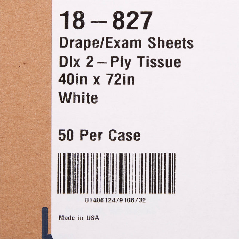 McKesson General Purpose Drape Physical Exam Drape 40 W X 72 L Inch NonSterile (40425_CS) 50/CS