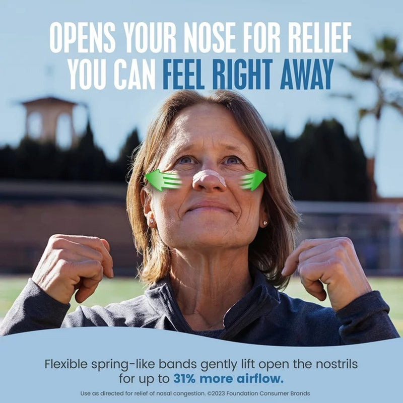 Breathe Right® Extra Strength Allergy Relief Nasal Strip 26 per Box (1231561_BX) 26/BX