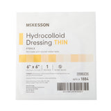 McKesson Thin Hydrocolloid Dressing Film Backing 6 X 6 Inch Square Hydrocolloid / Film (882983_EA) 1/EA