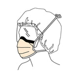 FluidShield Surgical Mask with Eye Shield Anti-fog Foam ASTM Level 3 Tie Closure One Size Fits Most (282581_BX) 25/BX