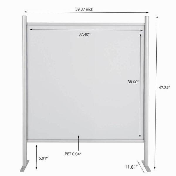 MT Displays Budget Clear Hygiene Barrier 39,37"x47,24" (UHBBN01012X2000) Each