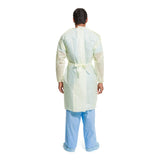 Halyard Basics Protective Procedure Gown One Size Fits Most Yellow NonSterile AAMI Level 2 Disposable (763992_CS) 100/CS