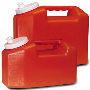 Urisafe® 24 Hour Urine Specimen Collection Container 4-1/2 X 6-1/3 X 9-5/8 Inch 3,000 mL (101 oz.) Screw Cap Unprinted NonSterile (421254_EA) 1/EA