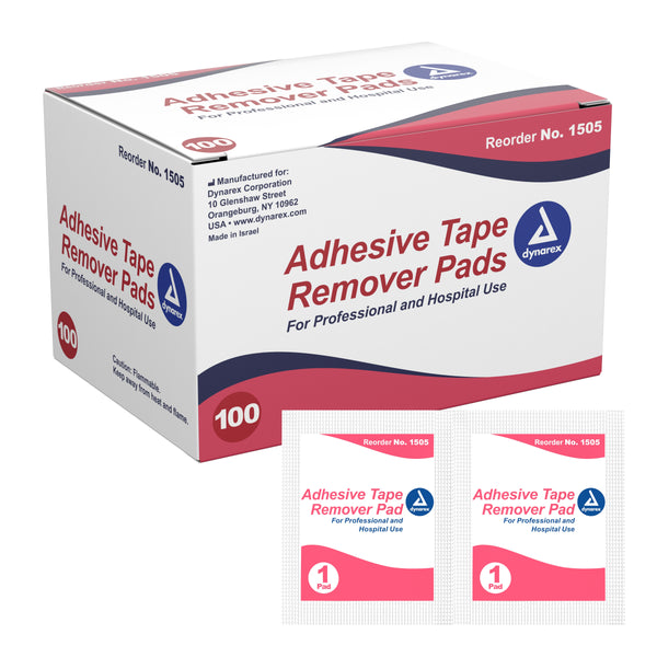 Dynarex Adhesive Remover Pad 100 per Pack (58864_BX) 100/BX