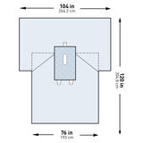 McKesson Abdominal Drape Laparotomy Drape 104 W X 76 W X 120 L Inch Sterile (1101288_PK) 1/PK