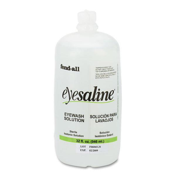 Honeywell Fendall Eyesaline Eyewash Saline Solution Bottle Refill, 32 oz Bottle (FND3200045500EA) Each