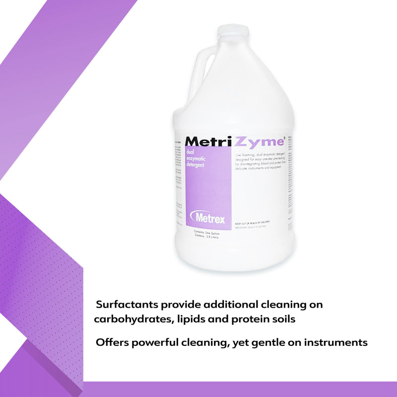MetriZyme® Dual Enzymatic Instrument Detergent Liquid RTU 1 gal. Jug Mint Scent (929309_EA) 1/EA