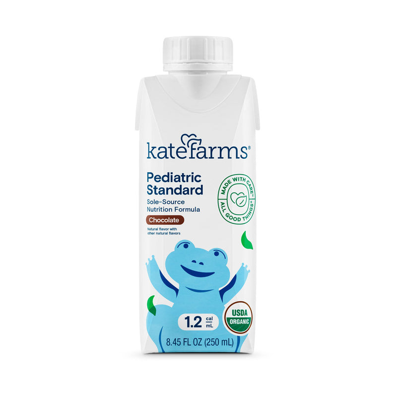 Kate Farms Pediatric Standard 1.2 Pediatric Oral Supplement Chocolate Flavor 8.45 oz. Carton Liquid Organic Pea Protein (1206262_EA) 1/EA