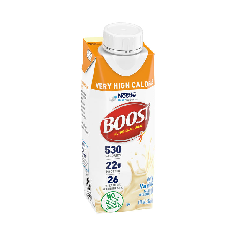 Boost® Very High Calorie Oral Supplement Very Vanilla Flavor Liquid 8 oz. Reclosable Carton (1178522_EA) 1/EA