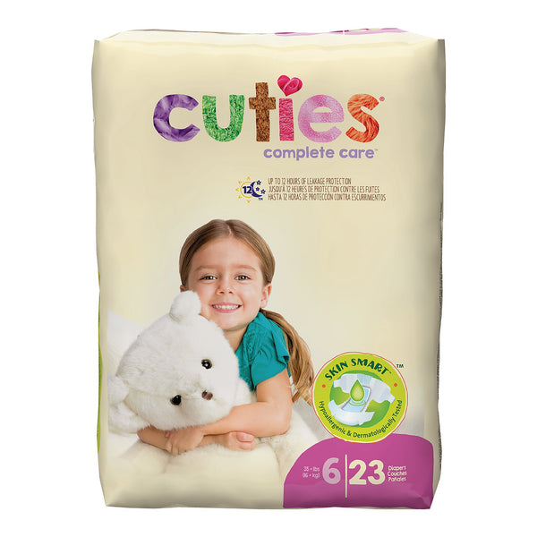 Cuties® Complete Care Unisex Baby Diaper Size 6 Disposable Heavy Absorbency (763396_CS) 92/CS