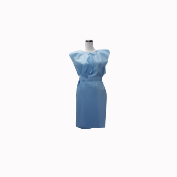 Premium Patient Exam Gown 2X-Large Blue Disposable (490700_CS) 50/CS