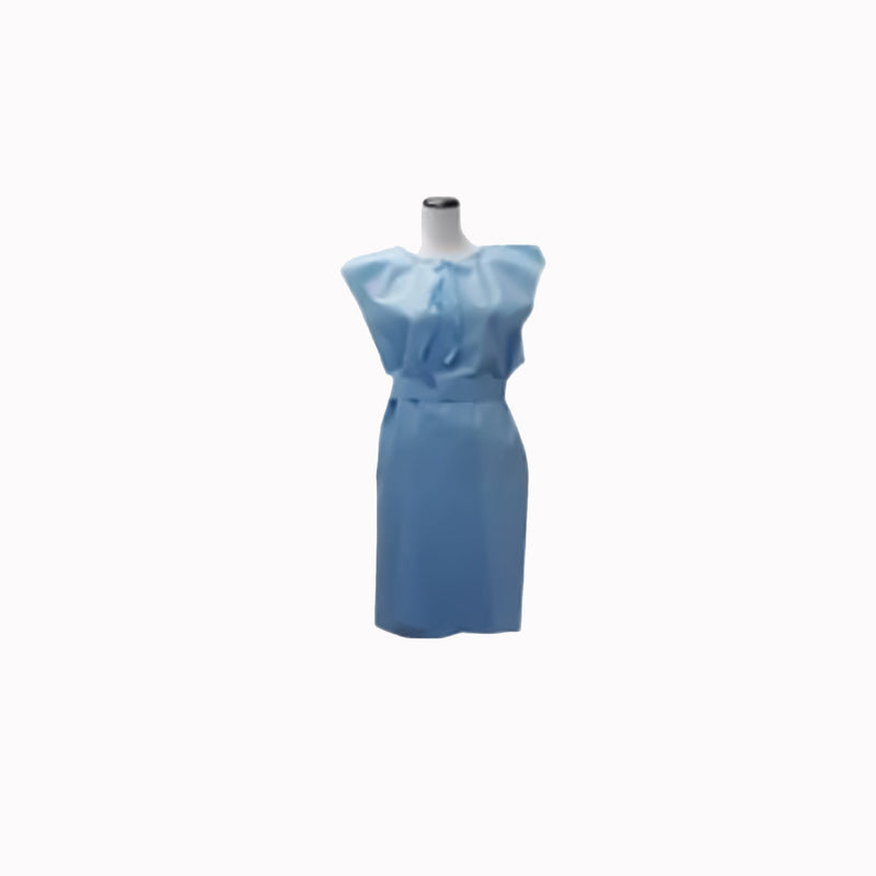 Premium Patient Exam Gown 2X-Large Blue Disposable (490700_CS) 50/CS