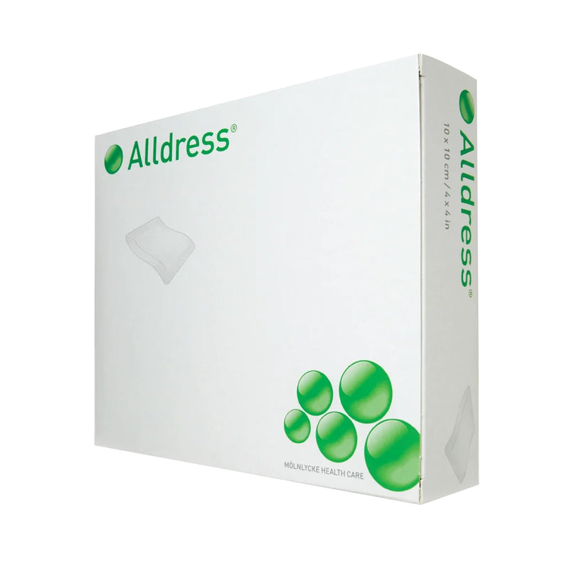 Alldress® Composite Dressing 4 X 4 Inch Square Sterile Waterproof Film Backing (714235_CS) 70/CS