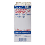 Ducare Gauze Sponge 4 X 4 Inch 12-Ply Sterile 2 per Pack (645795_PK) 1/PK