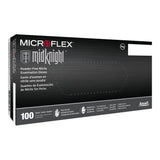 MICROFLEX® MidKnight™ Exam Glove Small NonSterile Nitrile Standard Cuff Length Fully Textured Black Fentanyl Tested (688020_CS) 10/CS