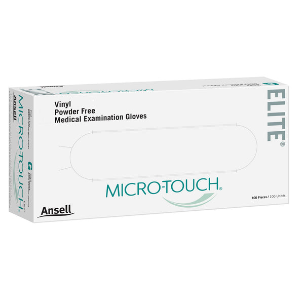 Micro-Touch® Elite® Exam Glove Large NonSterile Stretch Vinyl Standard Cuff Length Smooth Ivory Not Rated (453105_CS) 1000/CS