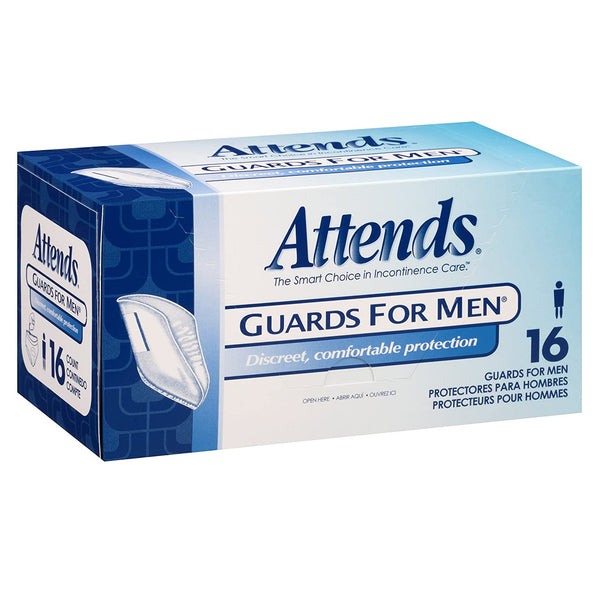 Attends® Guards For Men® Bladder Control Pad 5.9 X 12-1/2 Inch Light Absorbency Polymer Core One Size Fits Most (580667_CS) 64/CS